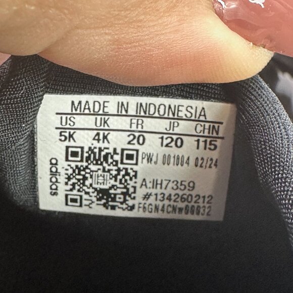 Adidas Monofit TR Infant size 5 Black White Slip On Training Shoes - Picture 8 of 8